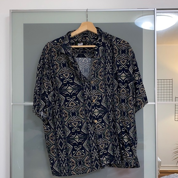 Flowy Pull&Bear Camp Shirt - Picture 1 of 1